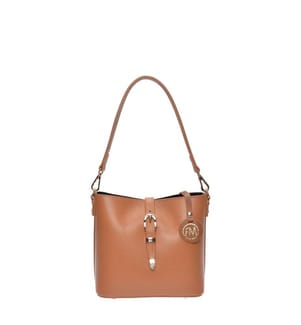 Eimer-Tasche - Cognac