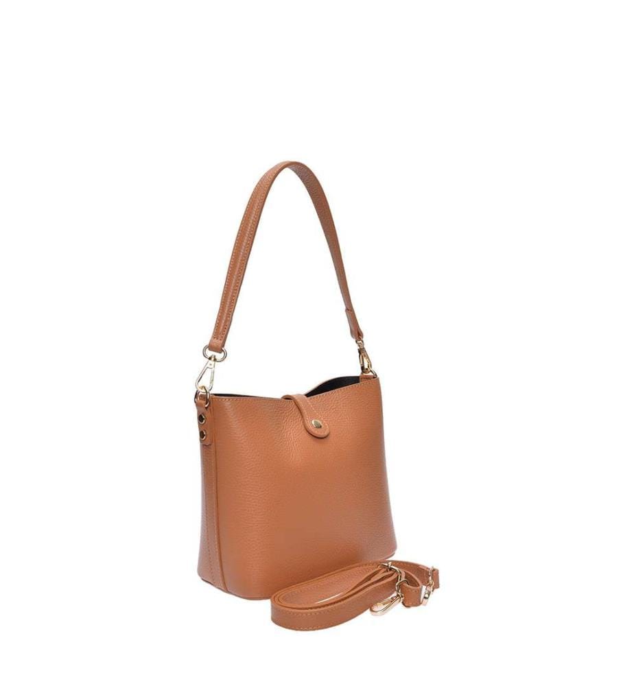 Eimer-Tasche - Cognac