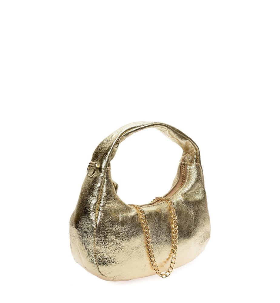 Hobo-Schultertasche - Gold