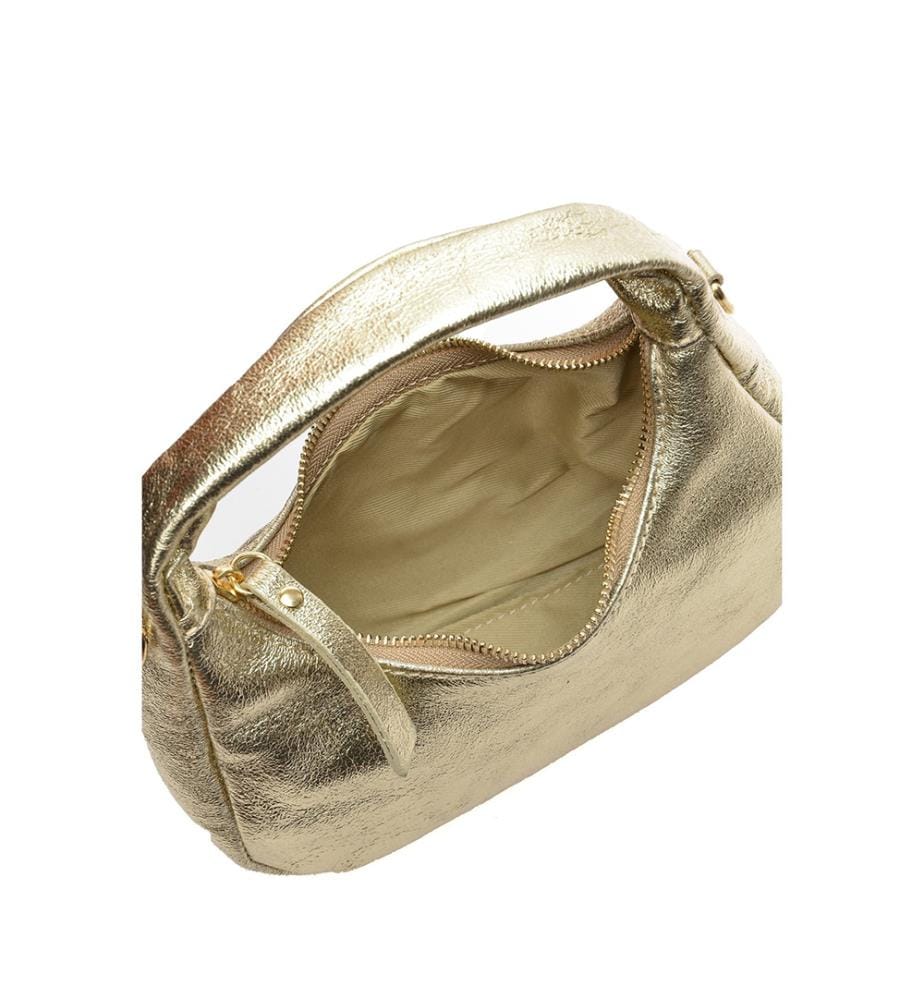 Hobo-Schultertasche - Gold