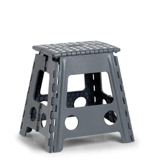 Folding stool, plastic - anthracite
