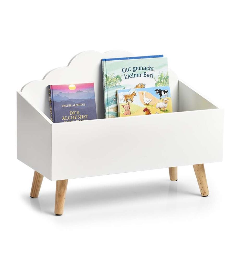 Childrens storage chest Cloud, MDF / pine - White