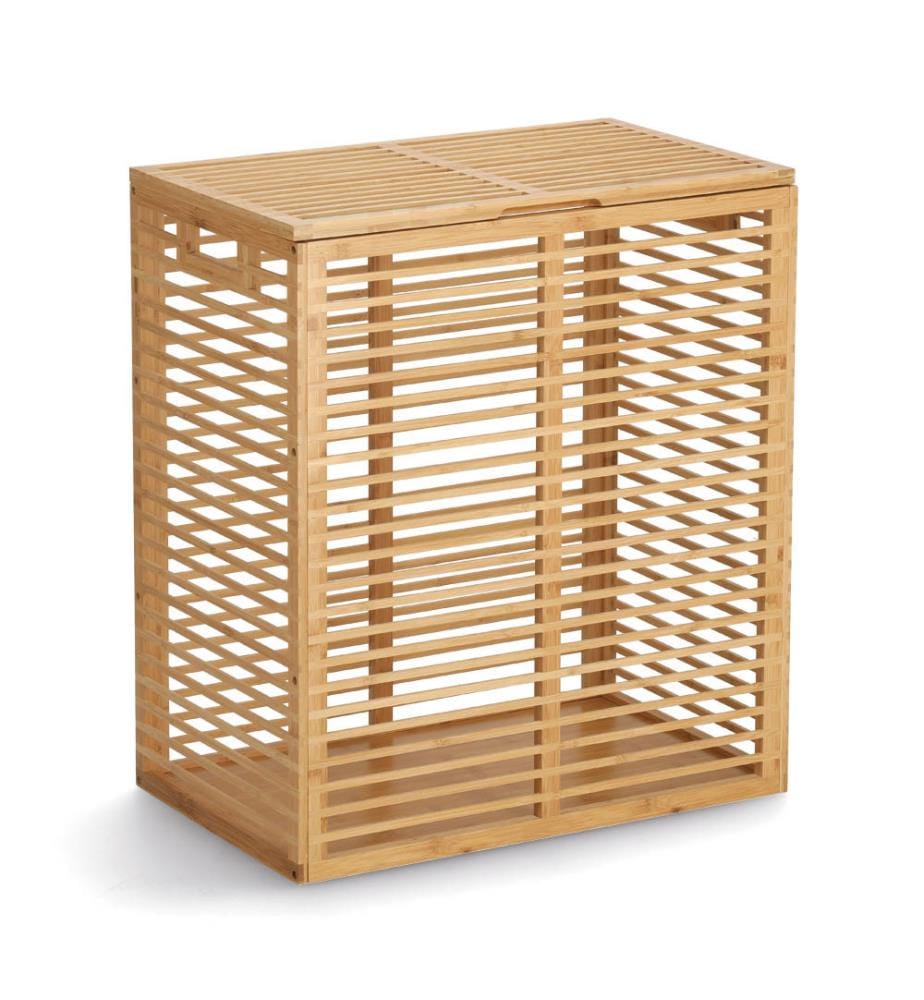 Laundry collector, bamboo/cotton - brown