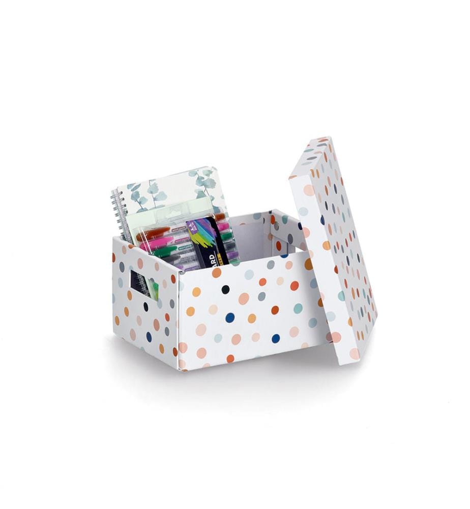 Dots Storage Box - Recycled cardboard