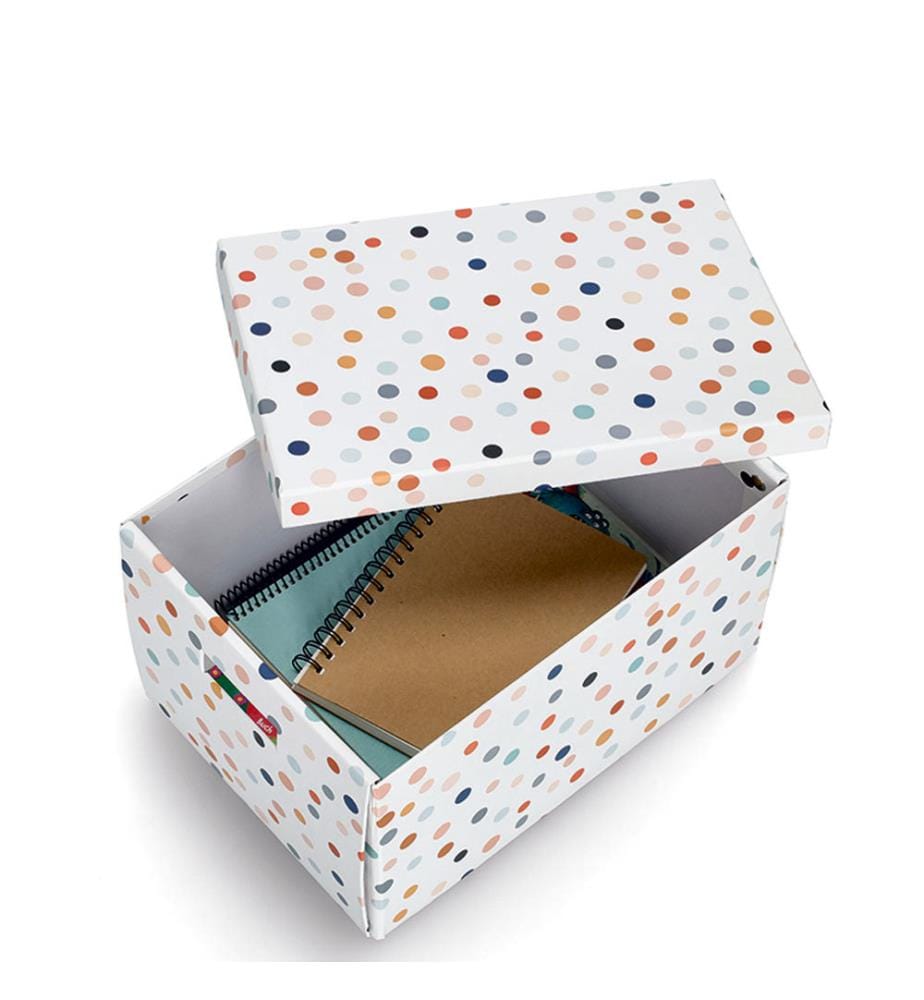 Dots Storage Box - Recycled cardboard