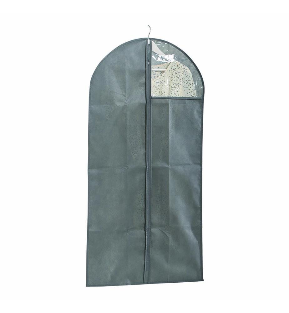 Clothes Bag With Fleece Window - Grey