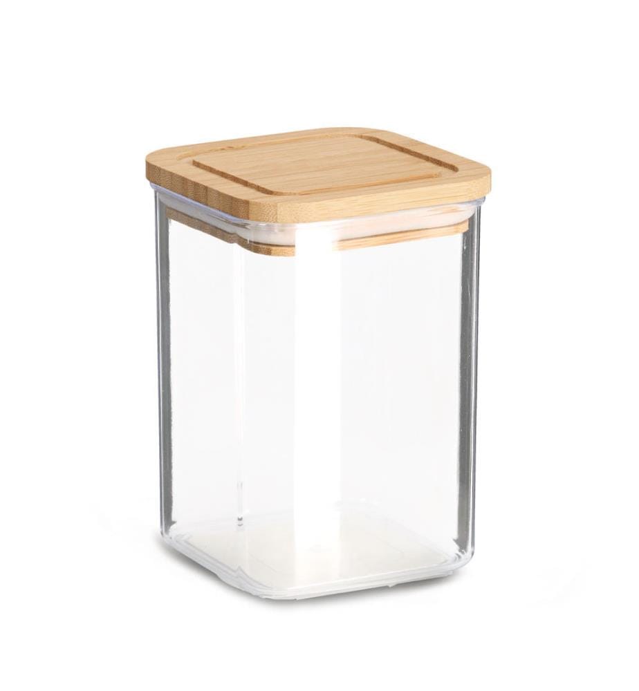 Boîte à Provisions avec Couvercle en Bambou, Plastique - 800 ml