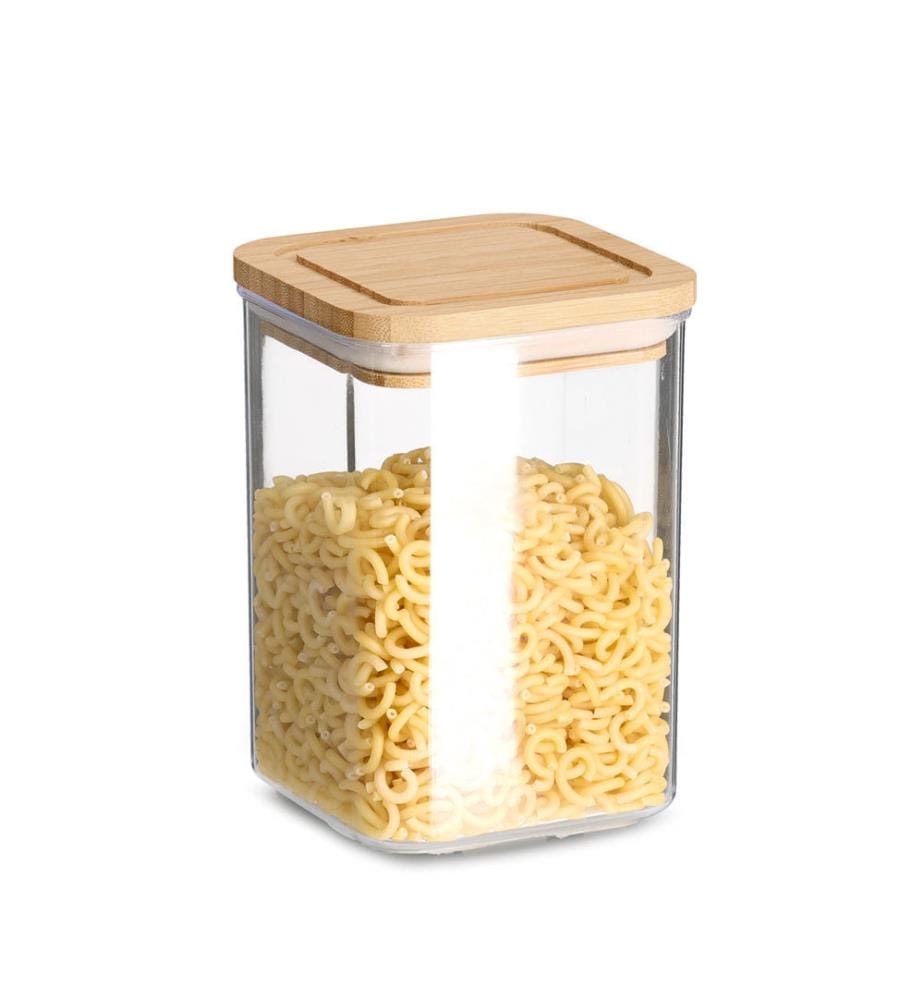 Boîte à Provisions avec Couvercle en Bambou, Plastique - 800 ml