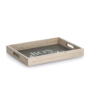 Bon Appétit tray in Mdf - Anthracite