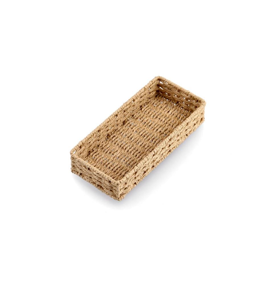 Utensil organizer, woven paper - brown