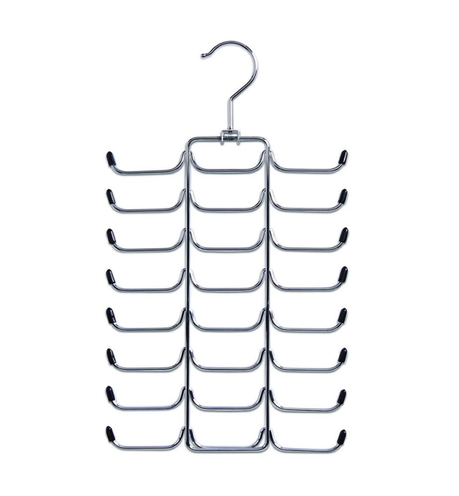 Chromed Metal Strap Tie-Holder