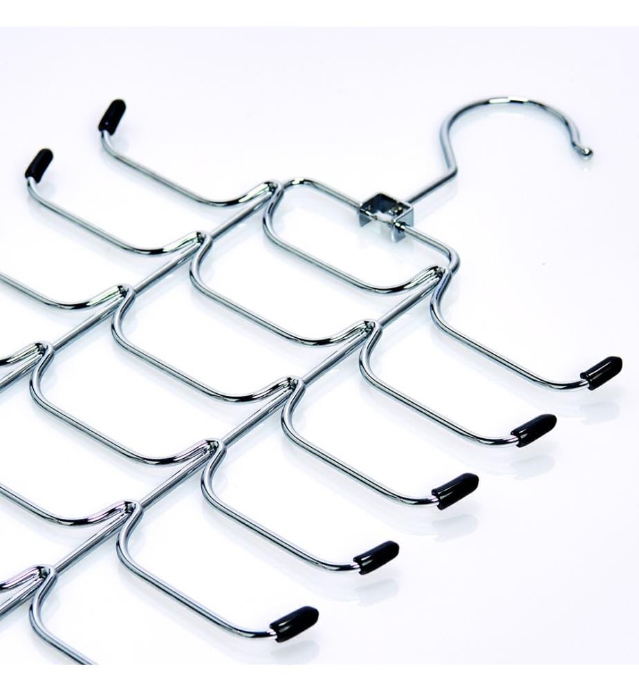 Chromed Metal Strap Tie-Holder