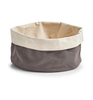 Bread Basket - 20 x 12 cm - Anthracite And Cream