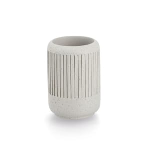 Cement" toothbrush tumbler, cement - light gray