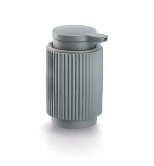 Soap dispenser "Stripes", polyresin, sage