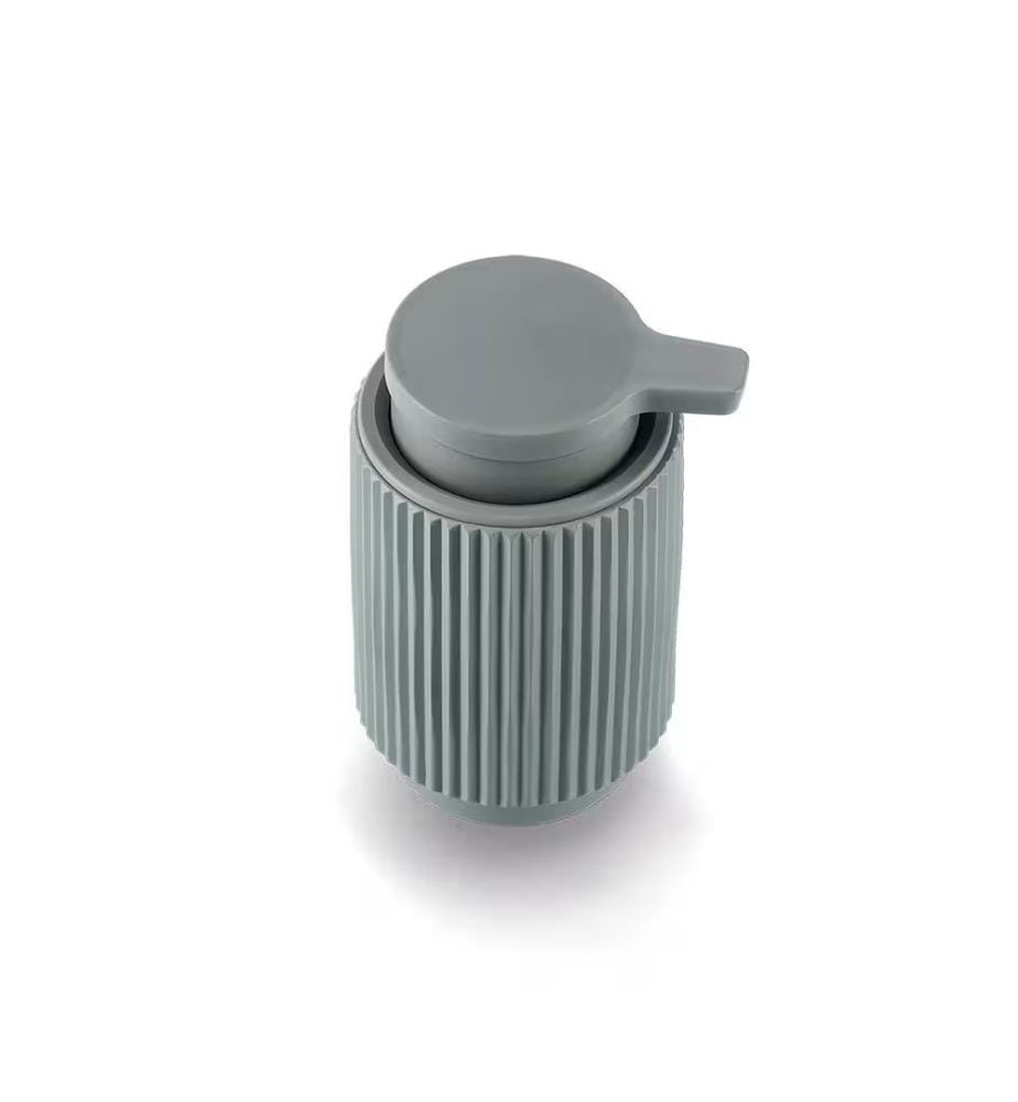 Soap dispenser "Stripes", polyresin, sage