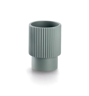 Stripes Toothbrush Tumbler, Polyresin - Sage