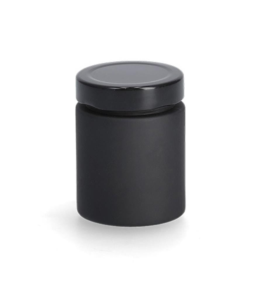 Spice Pot With Metal Lid - 150 ml - Black