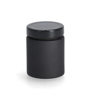 Spice Pot With Metal Lid - 150 ml - Black