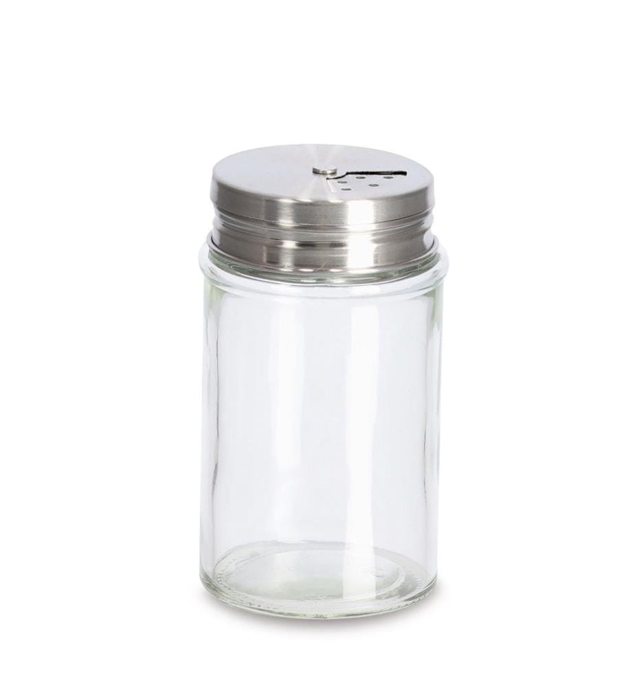 Spice Shaker - 90 ml - Glass/metal - Transparent and Silvered