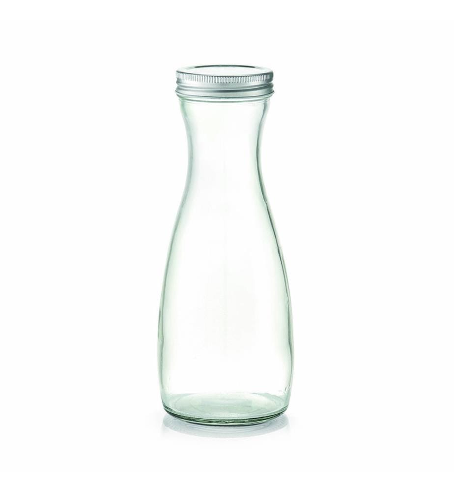 Glass Decanter With Metal Lid - 1000 ml