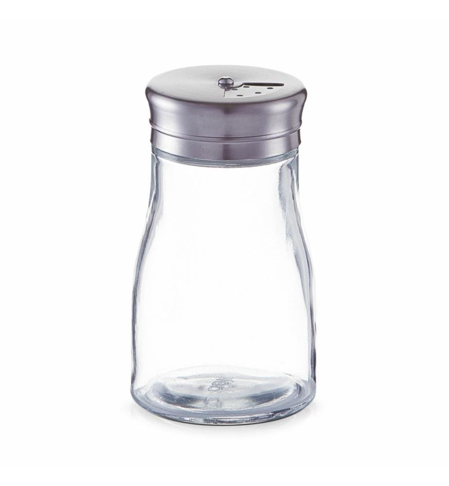 Spice Shaker With Stainless Steel Lid - Silver
