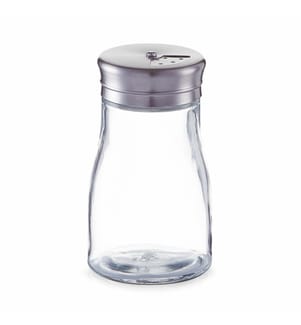 Spice Shaker With Stainless Steel Lid - Silver
