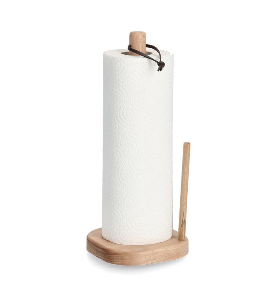 Kitchen roll holder, beech - brown