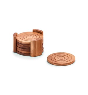 Set Of 7 Bamboo Coasters