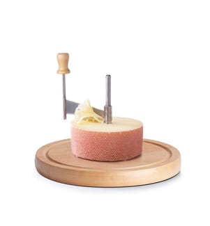 Cheese slicing set, beech/stainless steel - Brown