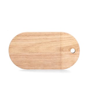 Cutting board Stripes, rubberwood - brown