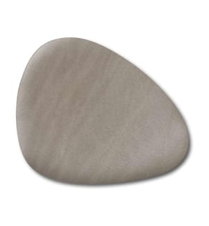 Placemat, imitation leather - metallic taupe