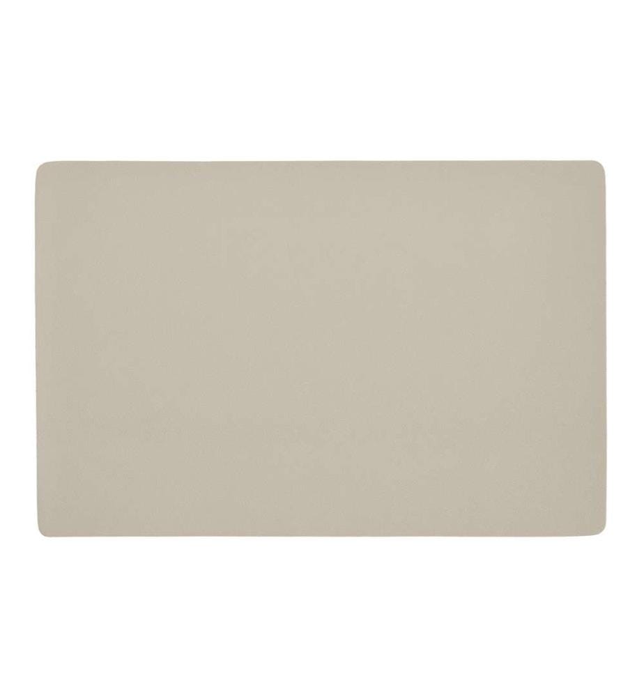 Set de table, similicuir - crème
