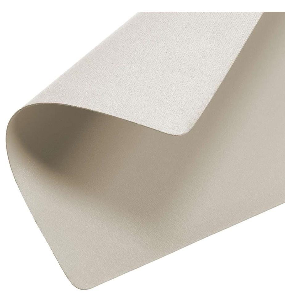 Set de table, similicuir - crème