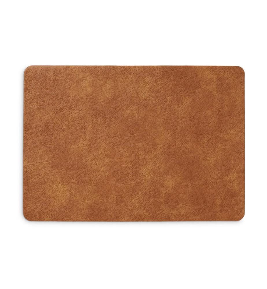 Place mat - Leatherette - Cognac