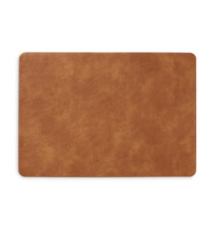 Place mat - Leatherette - Cognac