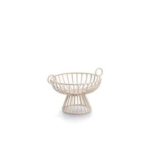 Metal Fruit Basket - Beige