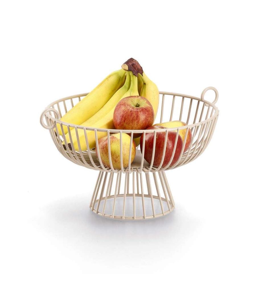 Corbeille à Fruits en Métal - Beige