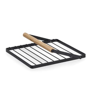 Napkin holder, metal/rubber tree - black