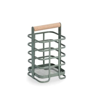 Utensil holder, metal/beech - sage