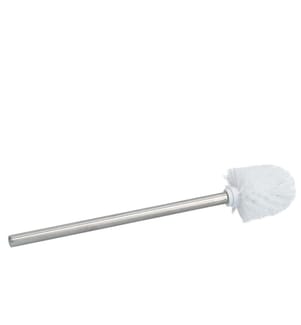 Replacement toilet brush, stainless steel - White