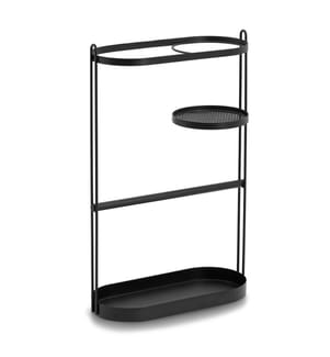 Umbrella stand, metal, black