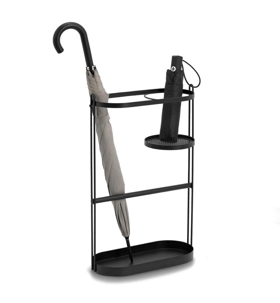 Umbrella stand, metal, black