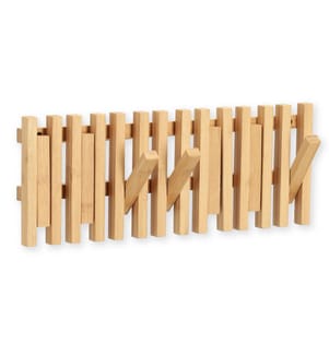 Wall coat rack, bamboo