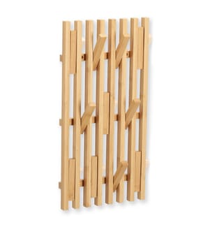 Wall coat rack, bamboo