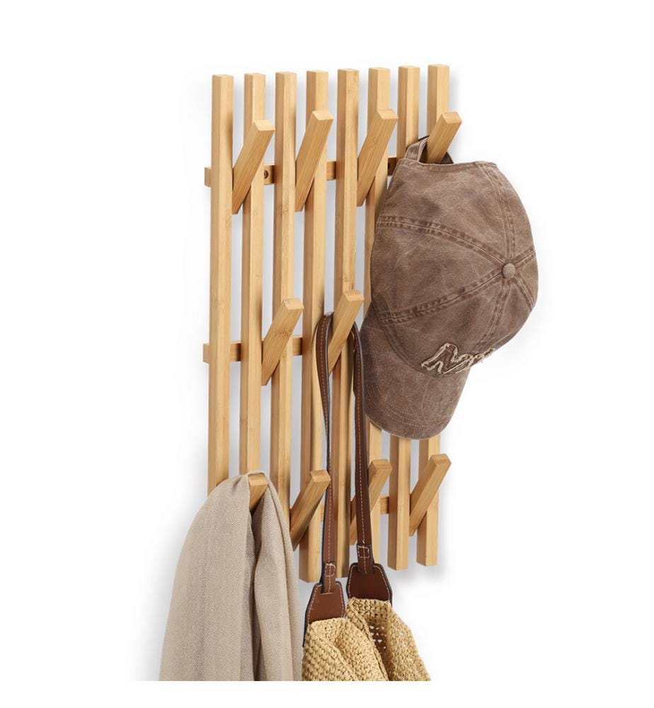 Wall coat rack, bamboo