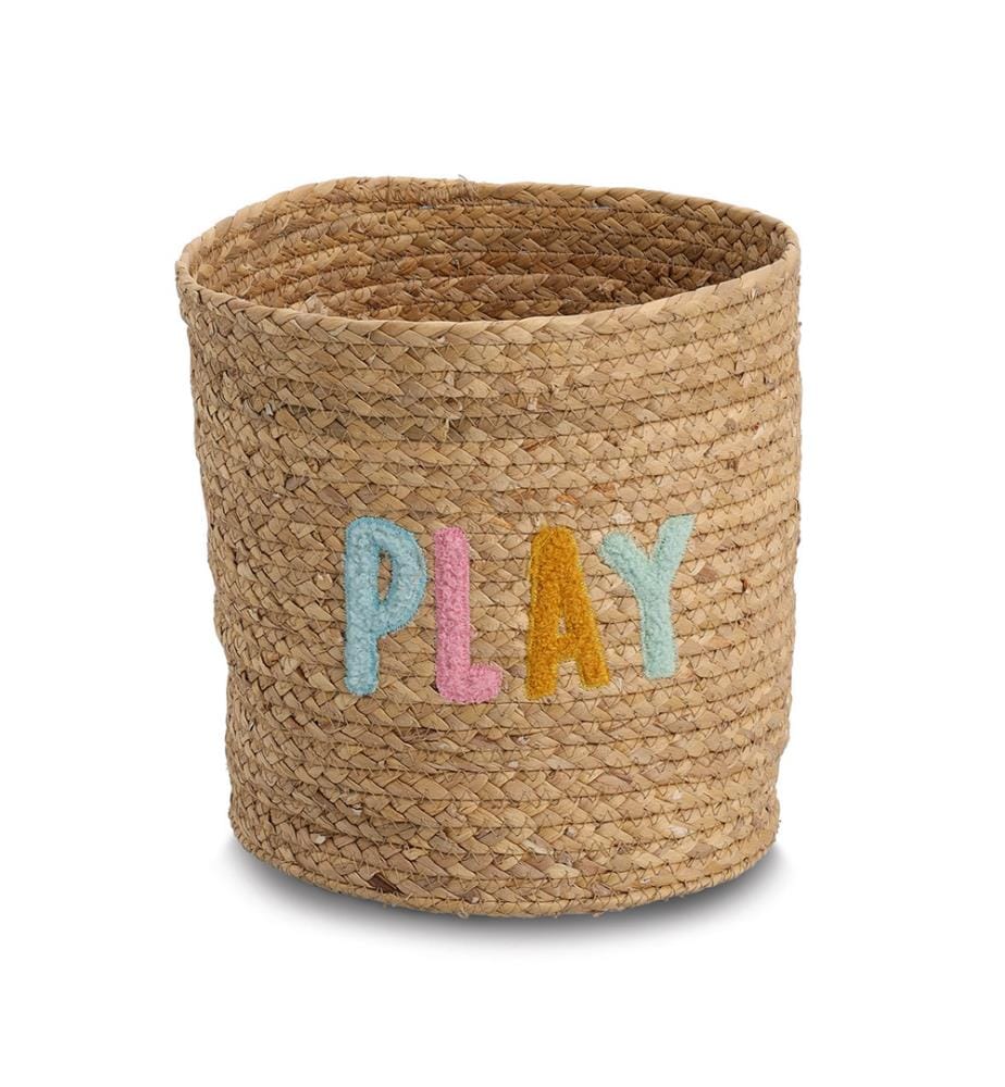 Play" storage basket, water hyacinth