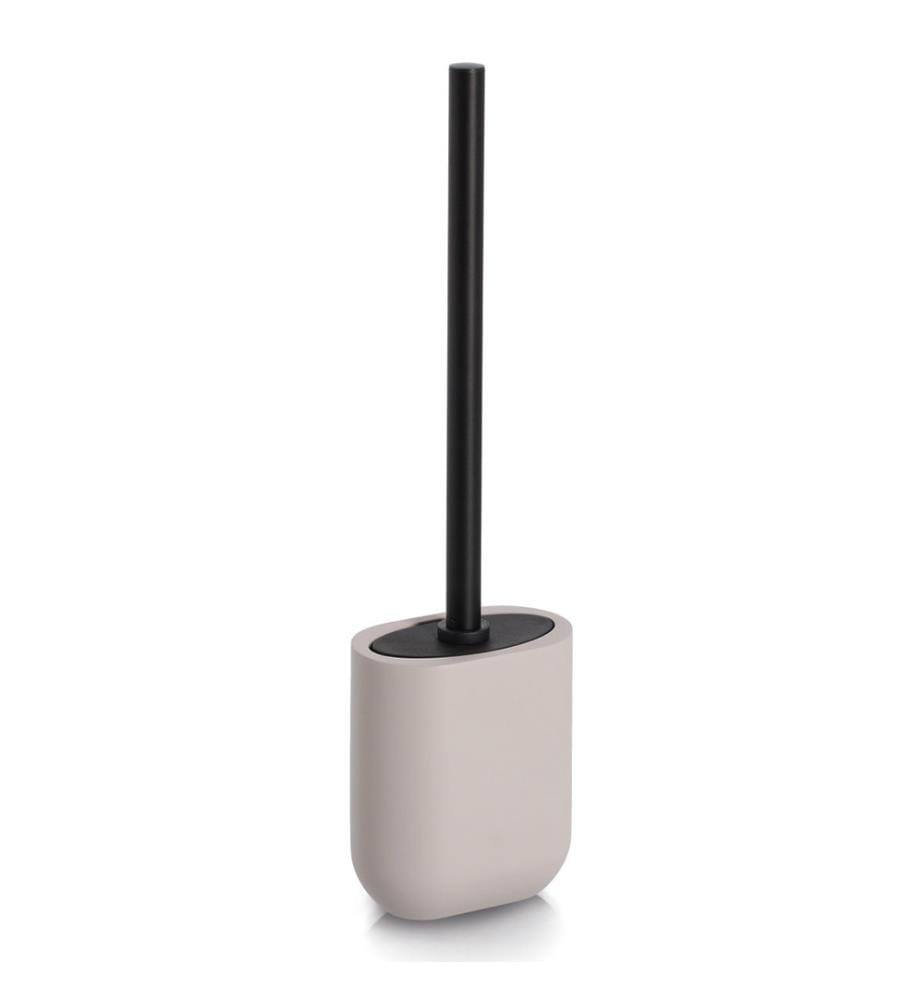 Toilet brush, polyresin/stainless steel/TPR, greige