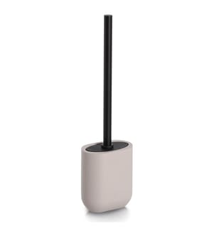 Toilet brush, polyresin/stainless steel/TPR, greige