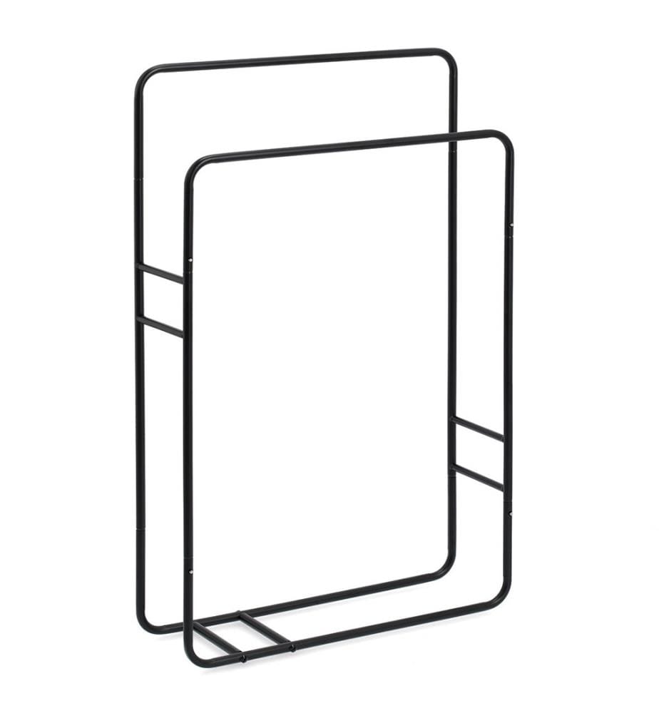 Towel rail, metal, black